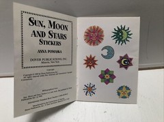 Vintage Sun Stars And Moon Stickers By Anna Pomaska
