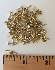 HyGlo Deco Fasteners – Brads – «4mm Gold Dots» – 100 – NEW
