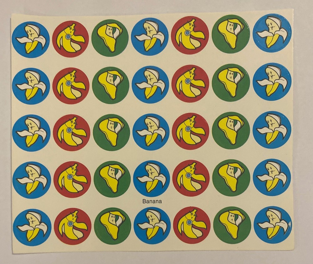 SALE!! Vintage CTP Scratch Sniff And Stickers *Banana* Strong Scent!!