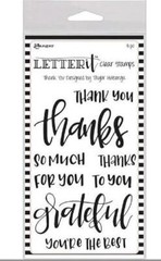 New LETTER IT Ranger rubber stamp THANKS THANK YOU clear free USA ship