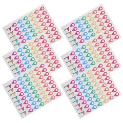 336 Pcs Self Adhesive Label Sticker Color Positioning Stickers Geographical