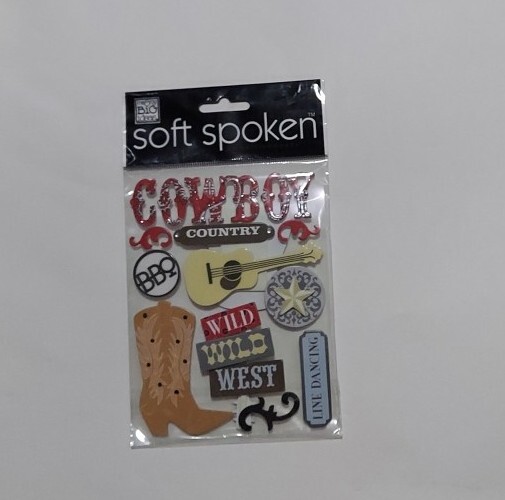 Soft Spoken Embellishments COWBOY Stickers