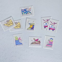 🌈 Huge VTG Stickers Lot 1980s-2000s Hallmark Trend Sandylion Crayola 25+ Sheets
