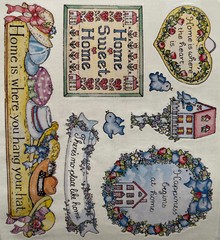 SWEET HOME Stickers(8pc)Frances Meyer•Household•Card Making •Family •Birdhouse•