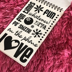 Paper Crush Swatch Book 149 Impress Rub On Band Music rock rebel Punk Star theme