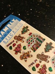 HAMBLY STUDIOS STICKERS PRISMATIC CHRISTMAS Mini Gingerbread Men & House Sealed