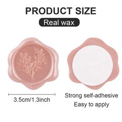100Pcs Eucalyptus Wax Seal stickers pink Self Adhesive Envelope Seal Stickers