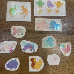 80s Stickers Vintage Pearlized Shiny Lot Of Sandylion Mods Of Farm Animals