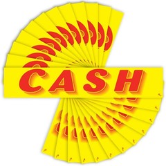 12-Pack Car Dealership UV-Resistant Windshield Stickers – Bright Yellow & Red