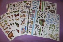 PSX HUGE Lot of 119 RARE Large Sheets of Mixed Stickers! 38 Different Designs!