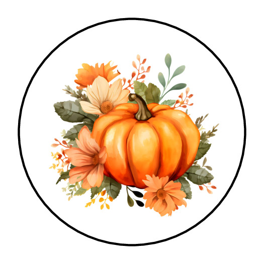 Halloween Thanksgiving fall stickers, labels, tags, pumpkins envelope seals