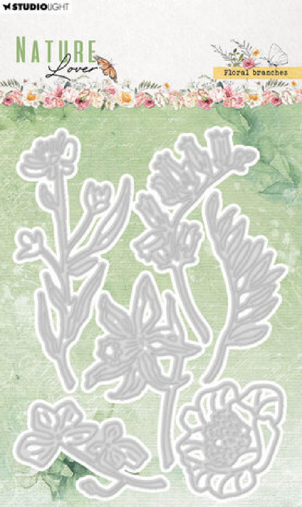 STUDIO LIGHT CLEAR – METAL CUTTING DIES – FLORAL BRANCHES
