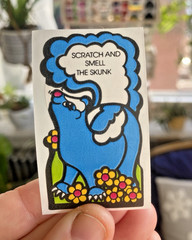 Vintage Stickers: 2 80s 3M Mello Smello Scratch + Sniff Skunk Still Stinky READ
