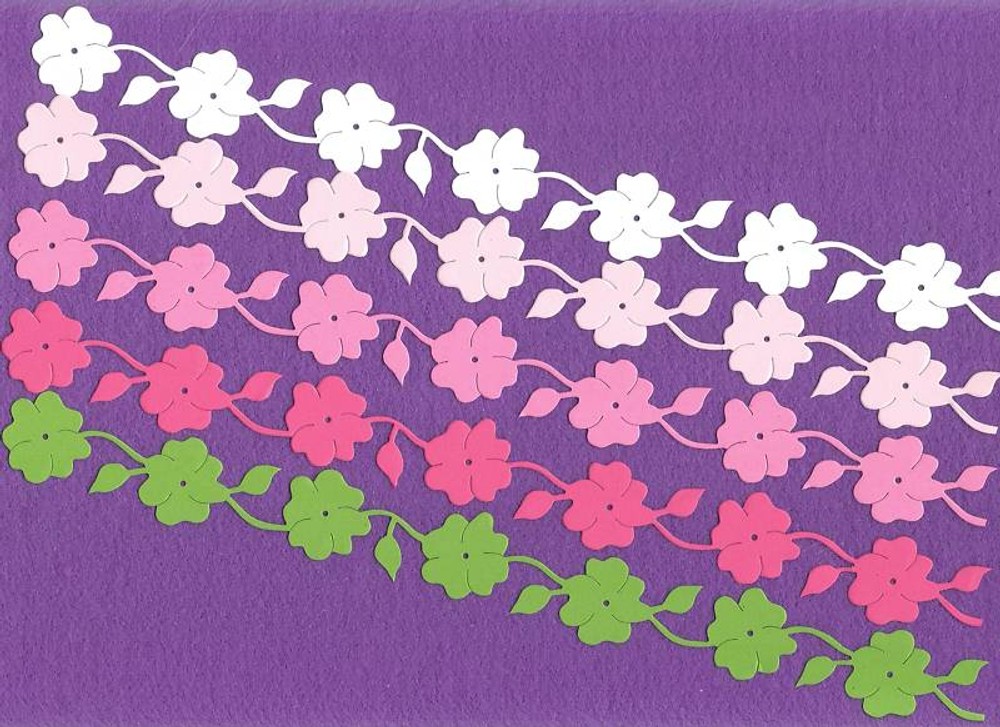 Flower Border edging trim die cuts scrapbook cards