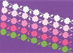 Flower Border edging trim die cuts scrapbook cards