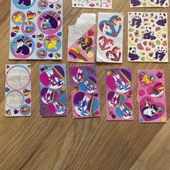 Vintage Lisa Frank Sticker Lot 80’s Unicorns Hearts Rainbows Bears Cats 90s