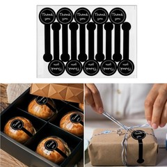 10 Sheets Reusable Thank You Decorative Sticker 100pcs Tear Resistant Adhesive