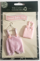 The Card Connection Self-Adhesive Embellishments – SWEET BABY GIRL – 3 pcs