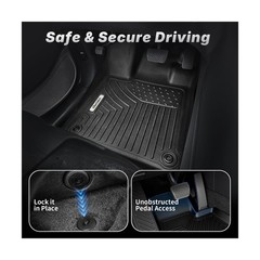 OEDRO Floor Mats Compatible with Toyota Tundra CrewMax Cab 2014-2021, Custom …