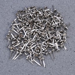 500Pcs Reusable Metal Brads Paper Fasteners with Portable Plastic Box
