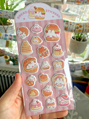 NIP Adorable Kawaii Food and Drink Puffy Animal Stickers: You Choose!
