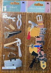 RARE Jolees Mr Fix It Title Tool Belt Tools Handyman Dad Hammer Axe Screwdriver