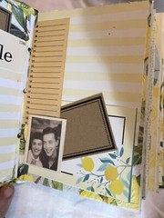 Lemon Themed Junk Journal 6 X 8 X 2” Approximately 40 Pg