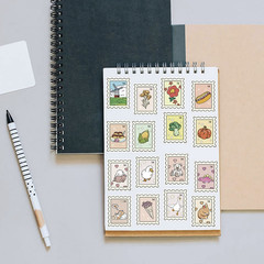 Cartoon Stamp Stickers 10 Pack Random Mix Cute Scrapbook Creative Decal Stamps