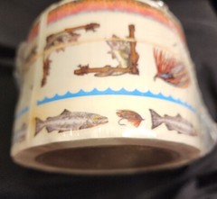 Stickers PSX Design SEALED ROLL Of Sheets Vintage RARE Fly Fishing & Borders NEW