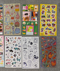 Lot of 10 Stickii Club Sticker Sheets – Cute / Pop Theme