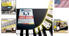 Essential 88-Key Piano Stickers – Reusable, Gift Box Included for All Ages