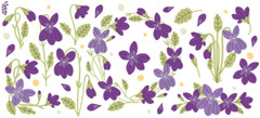 Violette Stickers Violet Garden Flowers Craft Planner Supply Scrapbook