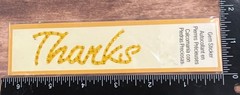 Intl Greetings Glitter/Gem Sticker Autumn/Fall Theme Thanks Embellishment