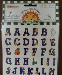 Sandylion Tina Ledbetter Halloween themed alphabet and numbers stickers
