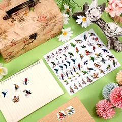 Hotop 600 Pcs Bird Stickers for Kids Bird Photos Stickers Animals Bird