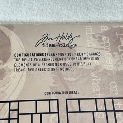 NEW SEALED Tim Holtz 2011 Idea-ology Configurations PRINT TRAY ~ TH92920 ~
