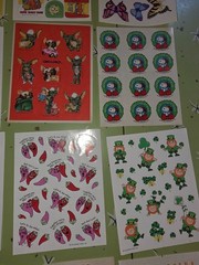 12 Full Sheets Vintage 1970-90’s Hallmark STICKERS Snoopy Heathcliff Gremlins