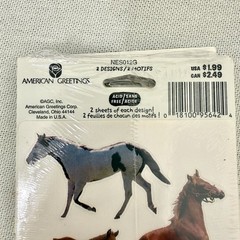 Vintage Stickety-Doo-Da Sticker Hallmark Horses Lot 6 Packs NEW
