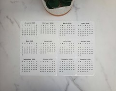 Mini Calendar Stickers for Planners and Journals – 2024, 2025, or 2026