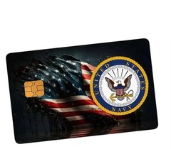 USN NAVY UNITED STATES FLAG CREDIT DEBIT CARD SKIN COVER STICKER 1PC