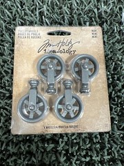 Tim Holtz Idea-ology – Mini Pulley Wheels 4Pc, TH93580 (#163)