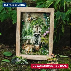 150Pcs PET Forest Landscape Stickers for Journaling and Scrapbooking, 6 Themes w