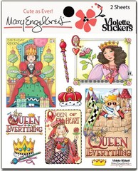 Mary Engelbreit Stickers 2 Sheets Mary’s Queens My Heart Everything Birthday
