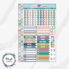8.5×11 EC Planner Stickers, Sticker Pack, EC Icons, Label Stickers, Flags
