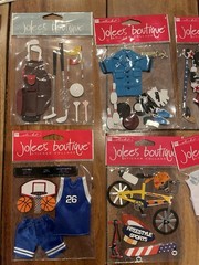 Lot Of 14 Sealed Scrapbook Stickers. Jolees, K&Co,AC. Various Themes.