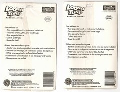 Lot of 2 Packs LOONEY TUNES Back In Action™ Stickers Hallmark 4 Sheets each NOS