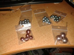 5X BAGS EMBELISHMENTS WITH PEARLS ETC FOR SCRAPBOOKING/JOURNALS NEW (P15)
