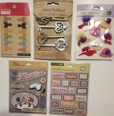 Huge Lot of 22 JOLEE’S BOUTIQUE K&CO Dimensional Scrapbooking Stickers