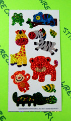 Baby Safari Animals Prismatic Small Sticker Sheet