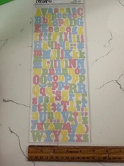 American Craft Remarks Josie Autocollants Stickers 159 PC Alphabet Scrapbooking